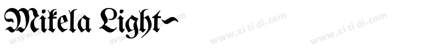 Mikela Light字体转换